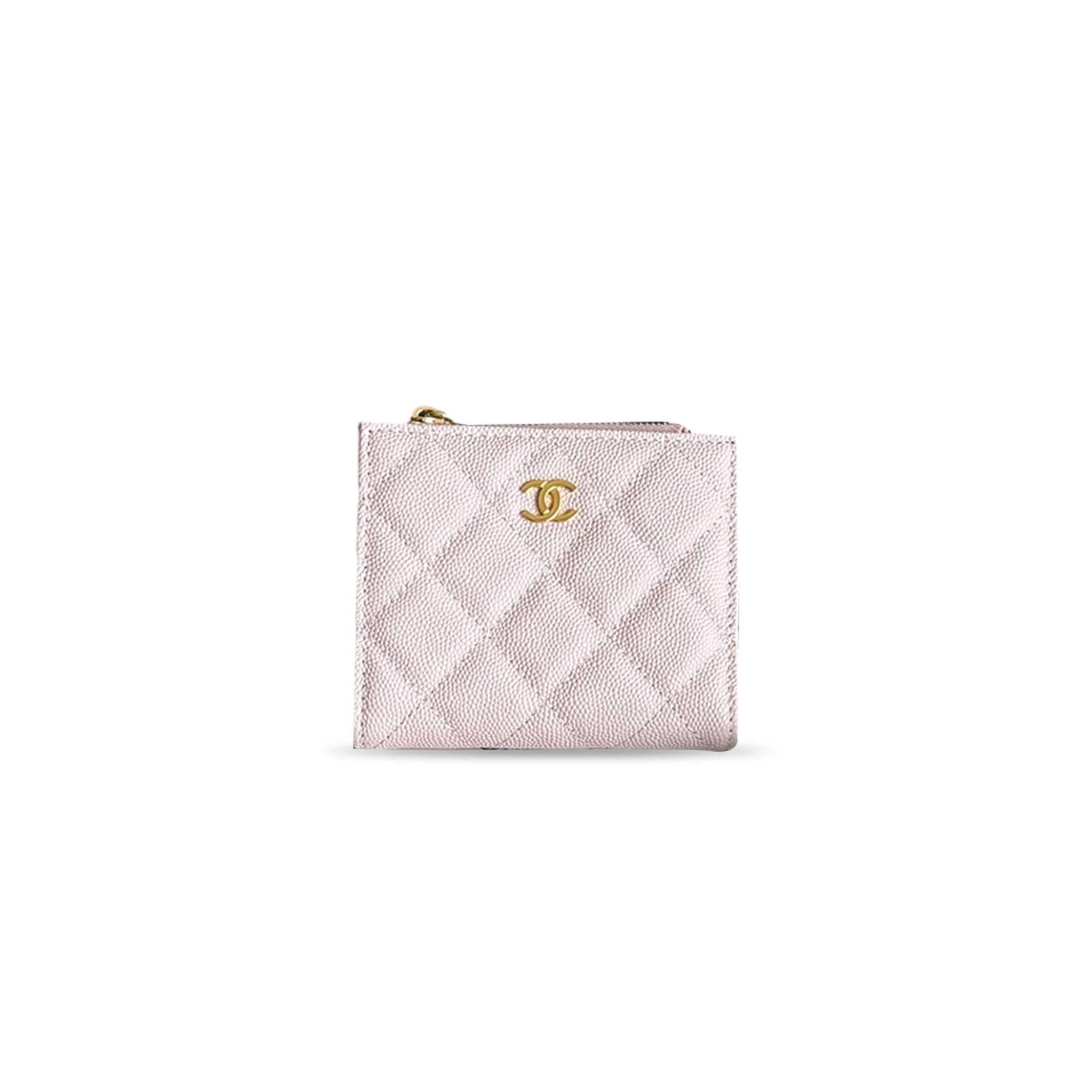 CHANEL CAVIAR-GRAIN LEATHER ZIP-AROUND SHORT WALLET AP3388 (11*10*2cm)